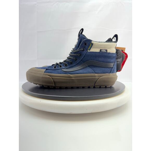 Vans Sk8 Hi MTE-2 Womens Size 8 Utility Navy Khaki Waterproof Hiking Boots Shoes - Picture 1 of 12